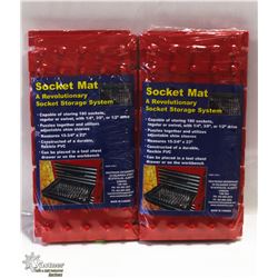 LOT OF 2 SOCKET MATS