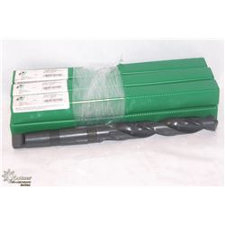 LOT OF 6 PRECISION TAPER SHANK DRILL BIT 1-7/32"