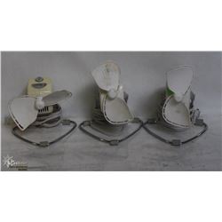 LOT OF 3 CLASSIC DESKTOP FANS