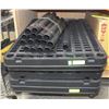 Image 1 : 5-TIER BLACK PLASTIC STORAGE RACK