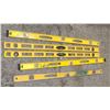 Image 1 : LOT OF 5 STANLEY 4FT LEVELS