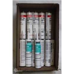 BOX OF ASSORTED INDUSTRIAL GRADE SILICONE SEALERS