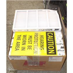 BOX OF PERFECT PLEAT AIR FILTERS SOLD WITH CAUTION