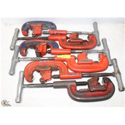 LOT OF 6 RIDGID 1-2" PIPE CUTTERS
