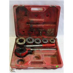 INCOMPLETE RIDGID WRENCH AND THREADING DIE SET