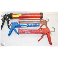 LOT OF 4 ASSORTED GREASE GUNS