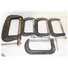 Image 1 : 5 ASSORTED SIZE C-CLAMPS