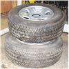 Image 1 : PAIR OF LT265/70R18 TIRES WITH FACTORY DODGE 3500