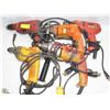 Image 1 : GROUP OF 5 ASSORTED 3/8" POWER DRILLS