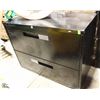 Image 1 : 2 DRAWER LATERAL FILING CABINET - NO KEY