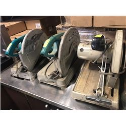 LOT OF 3 AS IS MAKITA CHOP SAWS