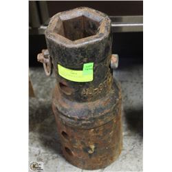 2.5 X 2.5 " SCREW PILE DRIVE ADAPTER