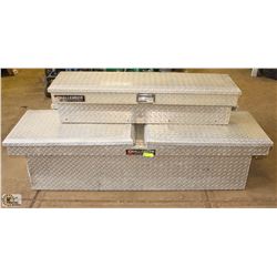 CHALLENGER CHECKER PLATE TRUCK TOOL BOX WITH SIDE