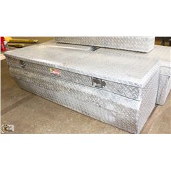 CAP-IT CHECKER PLATE TOOL BOX - AS IS