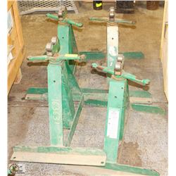 GROUP OF 4 GREENLEE PIPE ROLLERS/STANDS -ON CHOICE