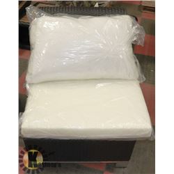 28) RATTAN STYLE CHAIR.