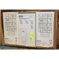 CASE OF RUBBERMAID AUTO FOAM SOAP DISPENSERS