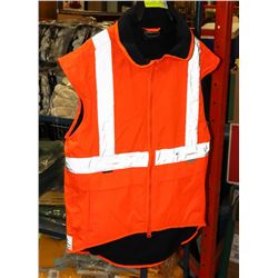 FLEECE LINED SAFETY VEST SIZE XL