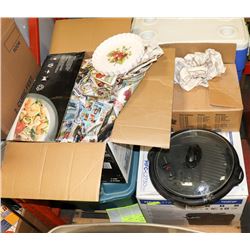 PALLET OF ESTATE ORNAMENTS, CRYSTAL AND MORE