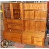 Image 1 : 2 IKEA BILLY BOOKCASES WITH DOORS,