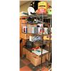 Image 1 : METRO RACK WITH ASSORTED ESTATE ITEMS-RACK NOT