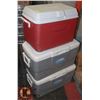 Image 1 : LOT OF 3 COOLERS