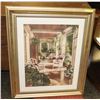 Image 1 : PATIO SCENE FRAMED PICTURE