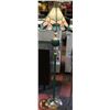 Image 1 : PINK & GREEN TIFFANY STYLE FLOOR LAMP