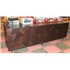 Image 1 : WOOD CREDENZA W/FAUX ROCK STYLE FRONT,