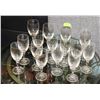 Image 1 : LOT OF 15 ASST CRYSTAL GLASSES