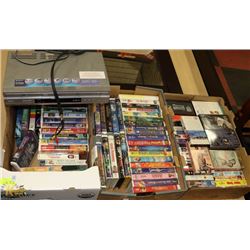 ESTATE SONY DVD / VCR COMBO INCLUDING 3 FLATS OF