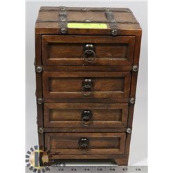 MINI HAND MADE WOOD DRAWER CHEST