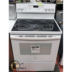 GE 30" ELECTRIC SELF CLEANING CONVECTION RANGE.