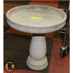 2 PIECE CONCRETE BIRDBATH 14" X 14"