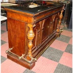 WOOD AND STONE TOP BAR UNIT