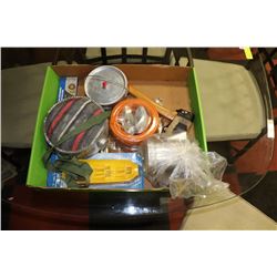 FLAT W/ HATCHET, CANTEEN, ROPE AND MORE.