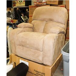 NEW MOCHA ROCKER RECLINING MICROFIBRE CHAIR