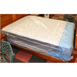 NEW SOVA SILVER QUEEN SIZE EUROTOP MATTRESS WITH