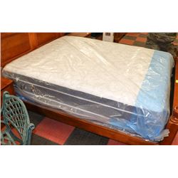 NEW SOVA SILVER QUEEN SIZE EUROTOP MATTRESS WITH