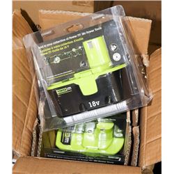 CASE OF 4 NEW POWER IT CORDLESS TOOL BATTERIES