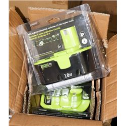 CASE OF 4 NEW POWER IT CORDLESS TOOL BATTERIES