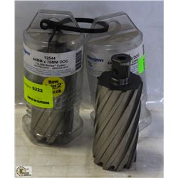 PAIR OF HOUGEN 44MM X 76MM CUTTER BITS