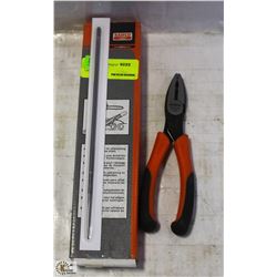 PAIR OF BAHCO WIRE CUTTER PLIERS WITH BOX OF