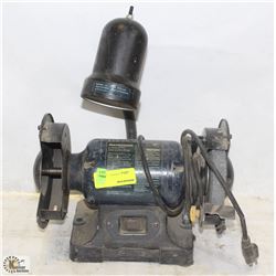 MASTERCRAFT 6" BENCH GRINDER WITH LIGHT