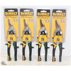 BOX WITH 4 PAIRS OF DEWALT AVIATION SNIPS - ON