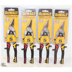 BOX WITH 4 PAIRS OF DEWALT AVIATION SNIPS - ON