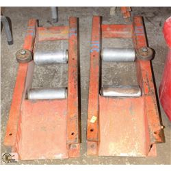 PAIR OF HEAVY METAL REEL ROLLER