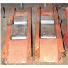 Image 1 : PAIR OF HEAVY METAL REEL ROLLER