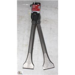 LOT OF 2 MILWAUKEE 2" SCALING CHISELS