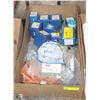 Image 1 : BOX OF ASSORTED HARDWARE AND GREASE FITTINGS , ETC